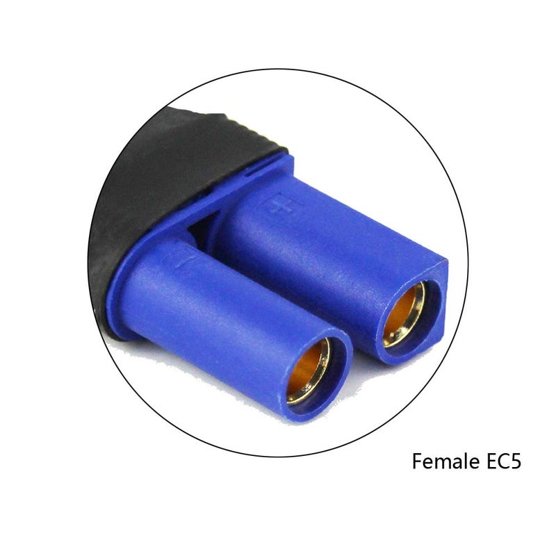 FLY RC 4Packs EC5 Female Lipo Battery Adapter Connectors Compatible with Slash/Rustler/Stampede/Bandit/E RevoNiCd NiMH Battery - Image 3